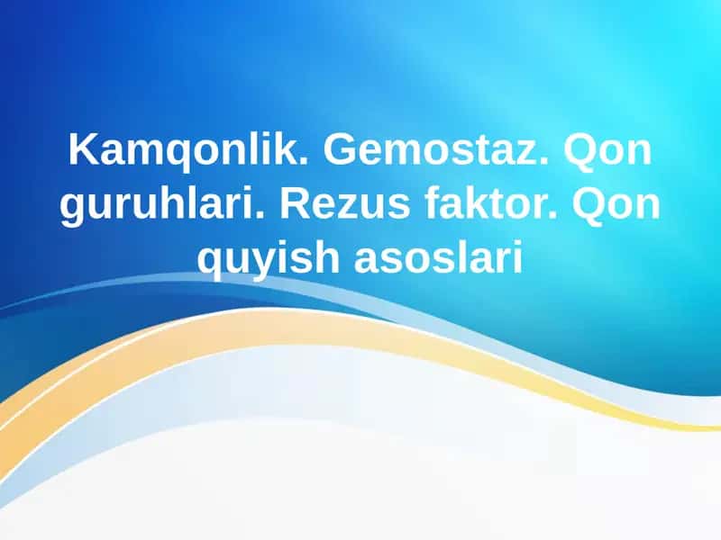 Kamqonlik (Anemiya)