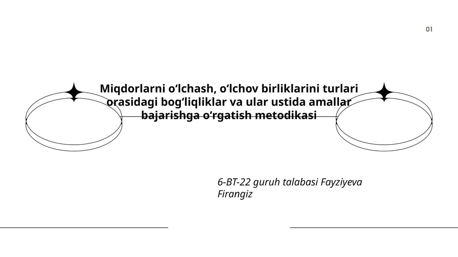 Miqdorlarni oʻlchash, oʻlchov birliklarini turlari orasidagi bogʻliqliklar va ular ustida amallar bajarishga oʻrgatish metodikasi