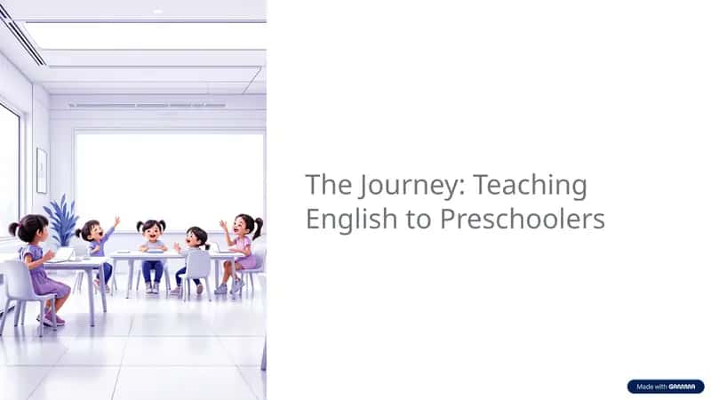 Teaching English to Preschoolers