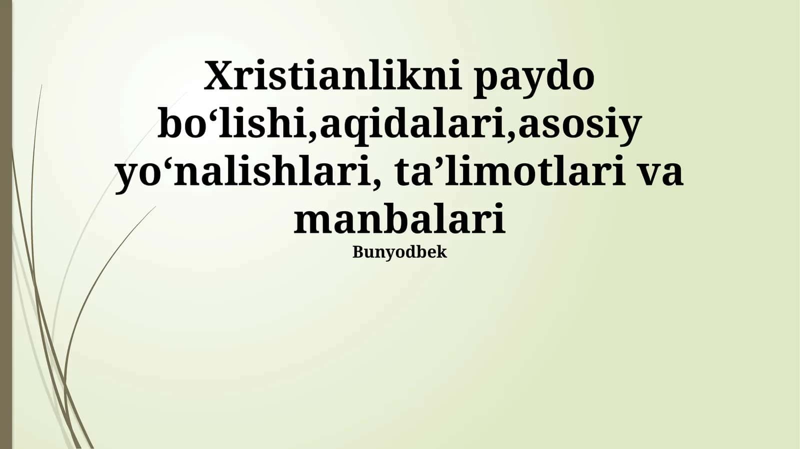 Xristianlikning Tarixi