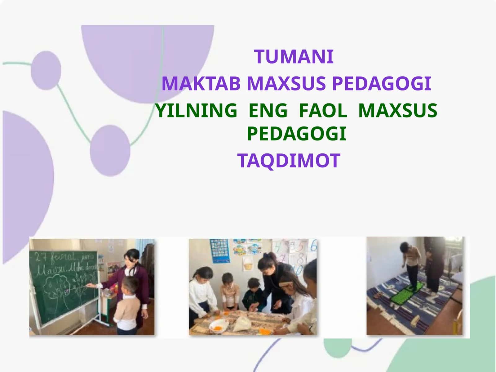 Yilning eng faol maxsus pedagogi