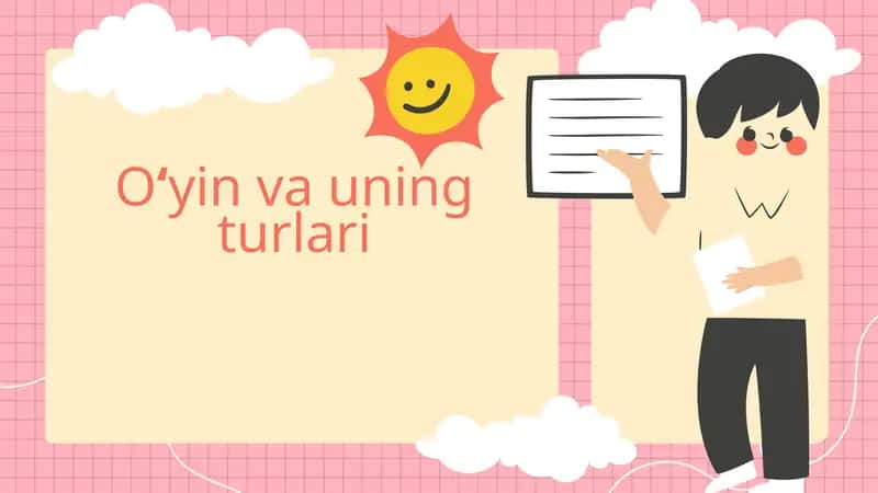 O‘yin va uning turlari