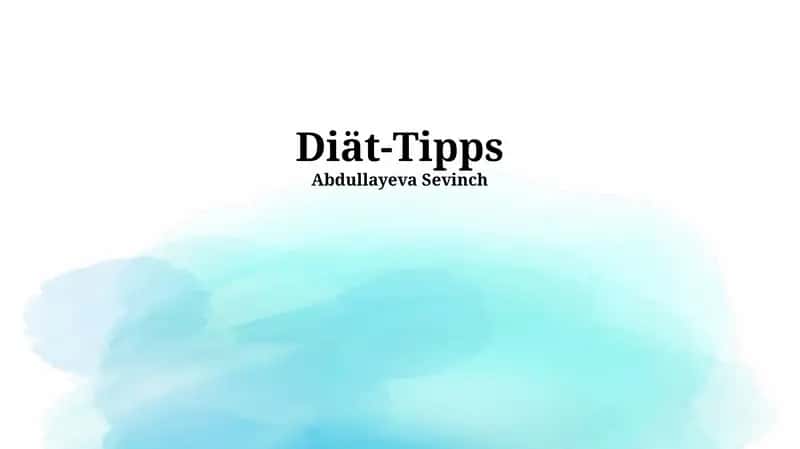 Diät-Tipps