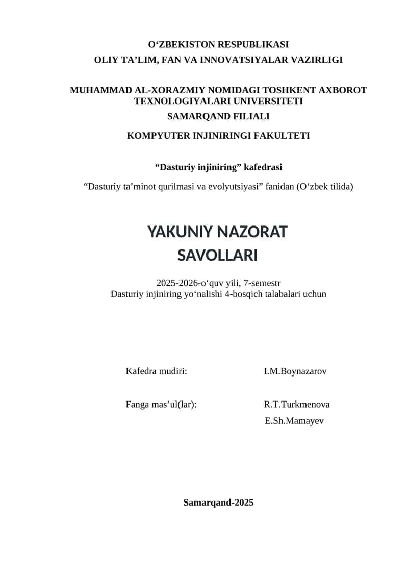 Dasturiy taʼminotni konstruksiyalash