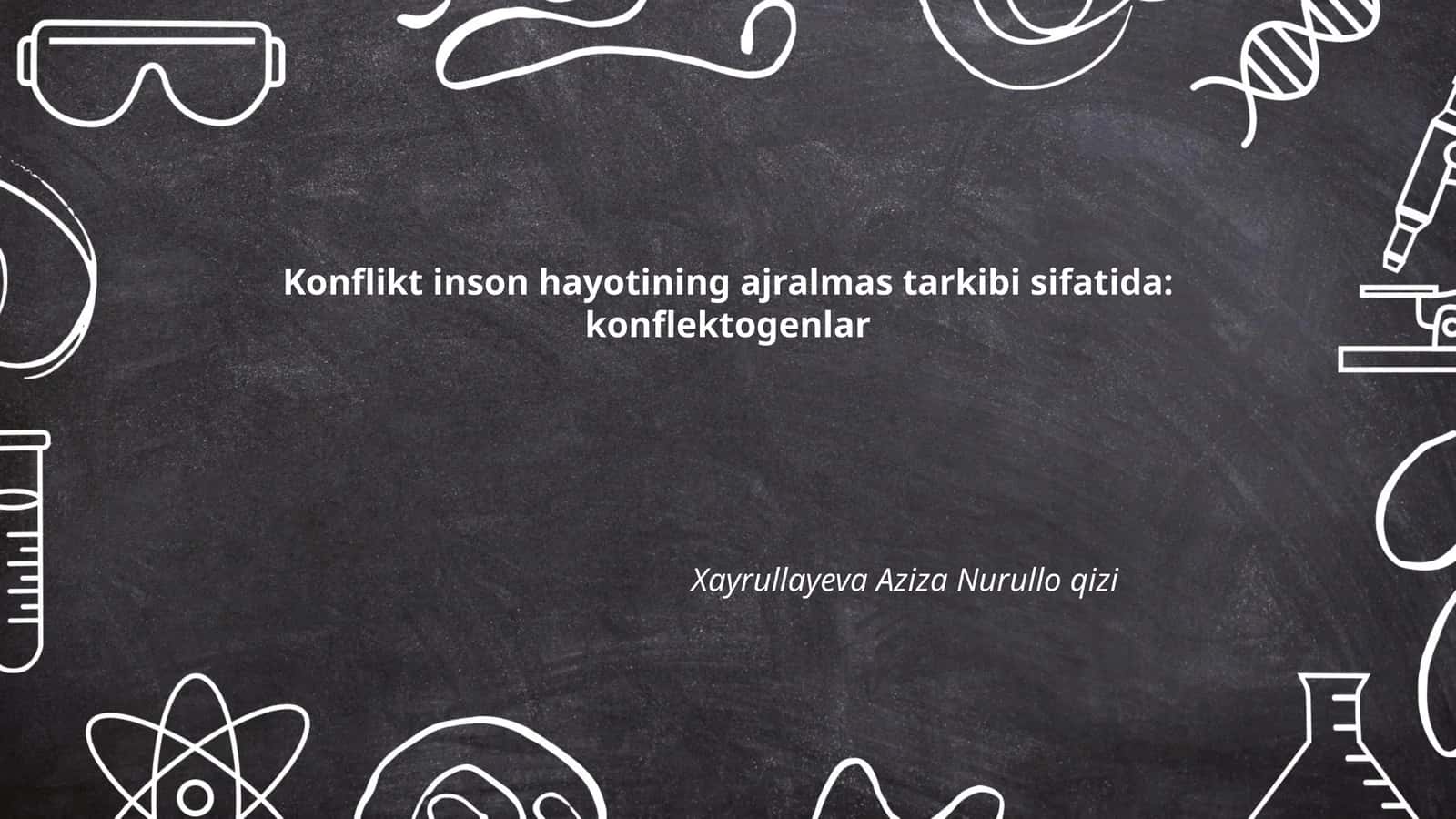 Konflikt inson hayotining ajralmas tarkibi sifatida: konflektogenlar
