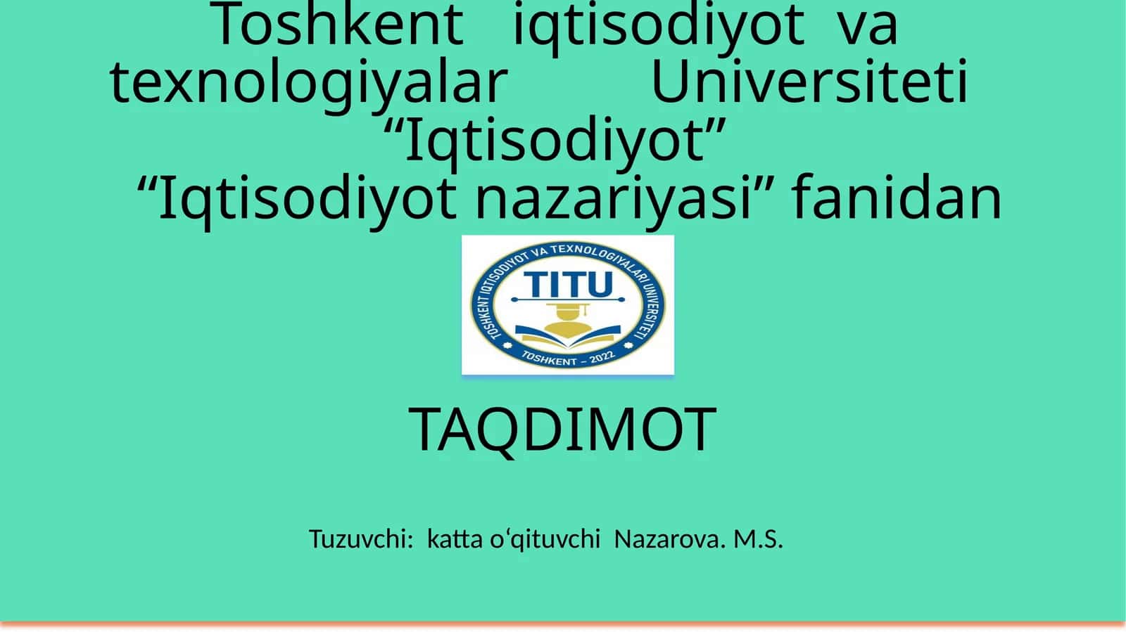 Bozor iqtisodiyoti