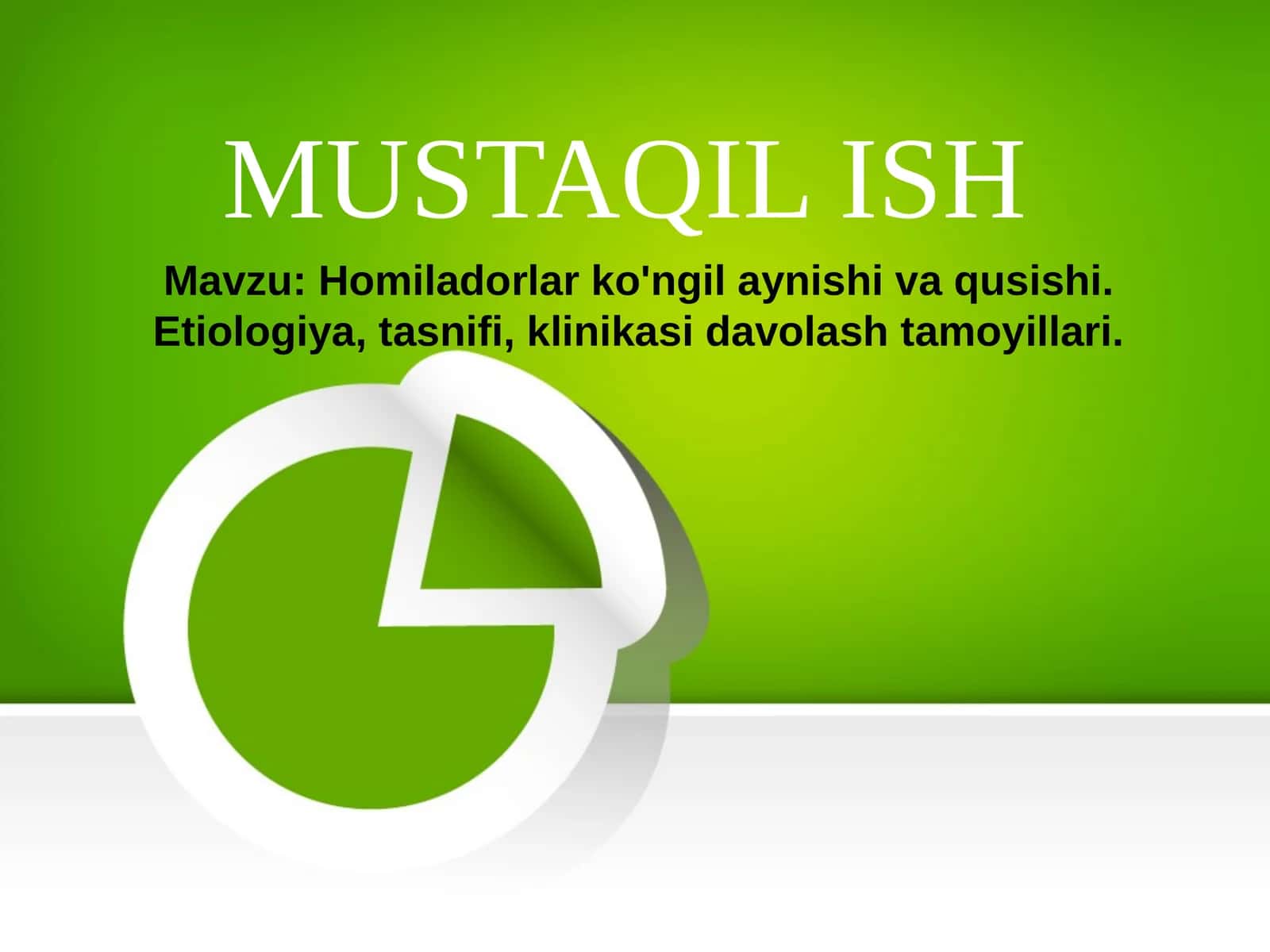 Homiladorlar ko'ngil aynishi va qusishi