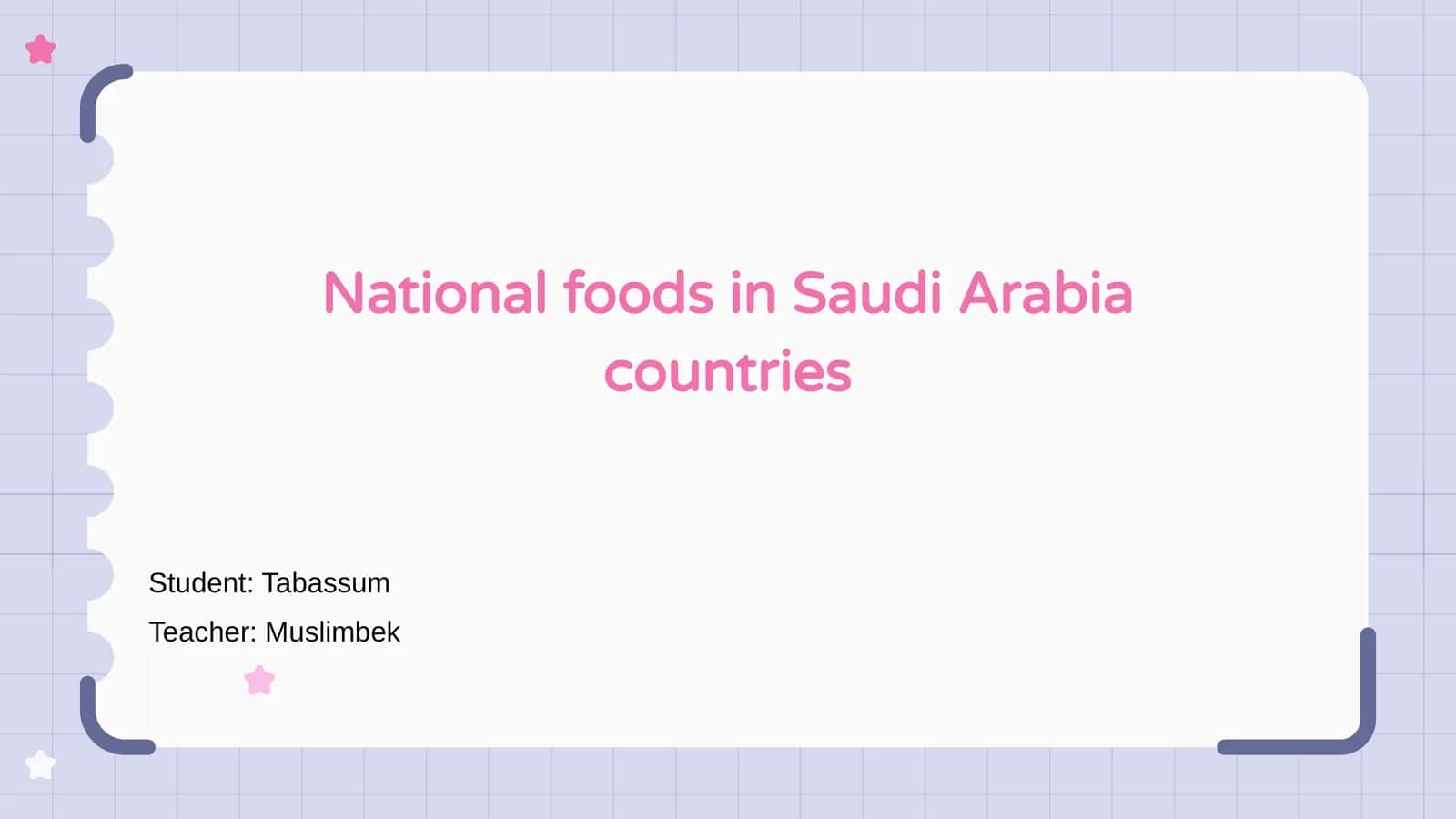 Introduction to Saudi Arabian National Foods