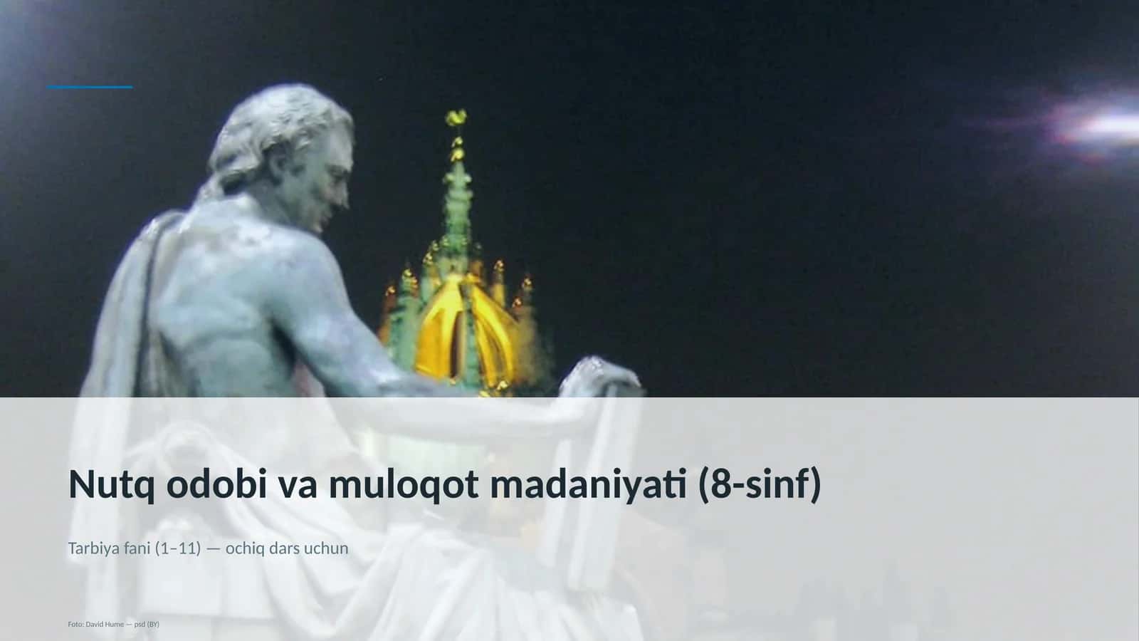 Nutq odobi va muloqot madaniyati (8-sinf)