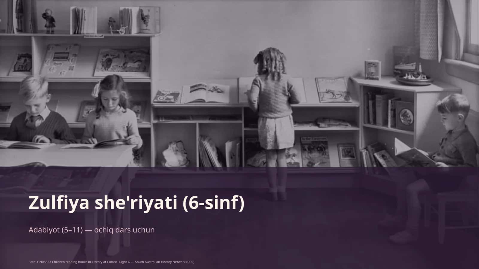 Zulfiya she'riyati (6-sinf)