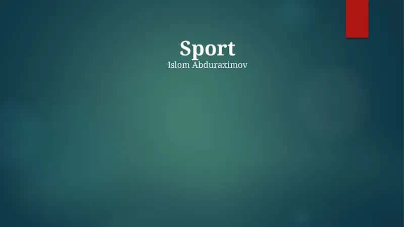 Sport