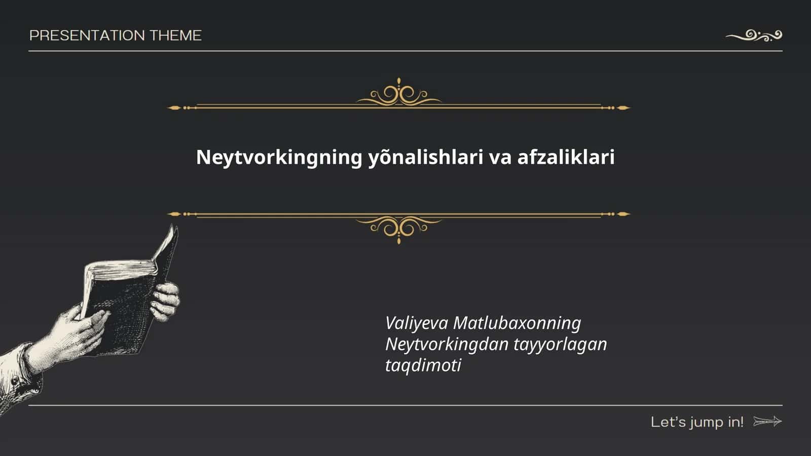 Neytvorkingning yõnalishlari va afzaliklari