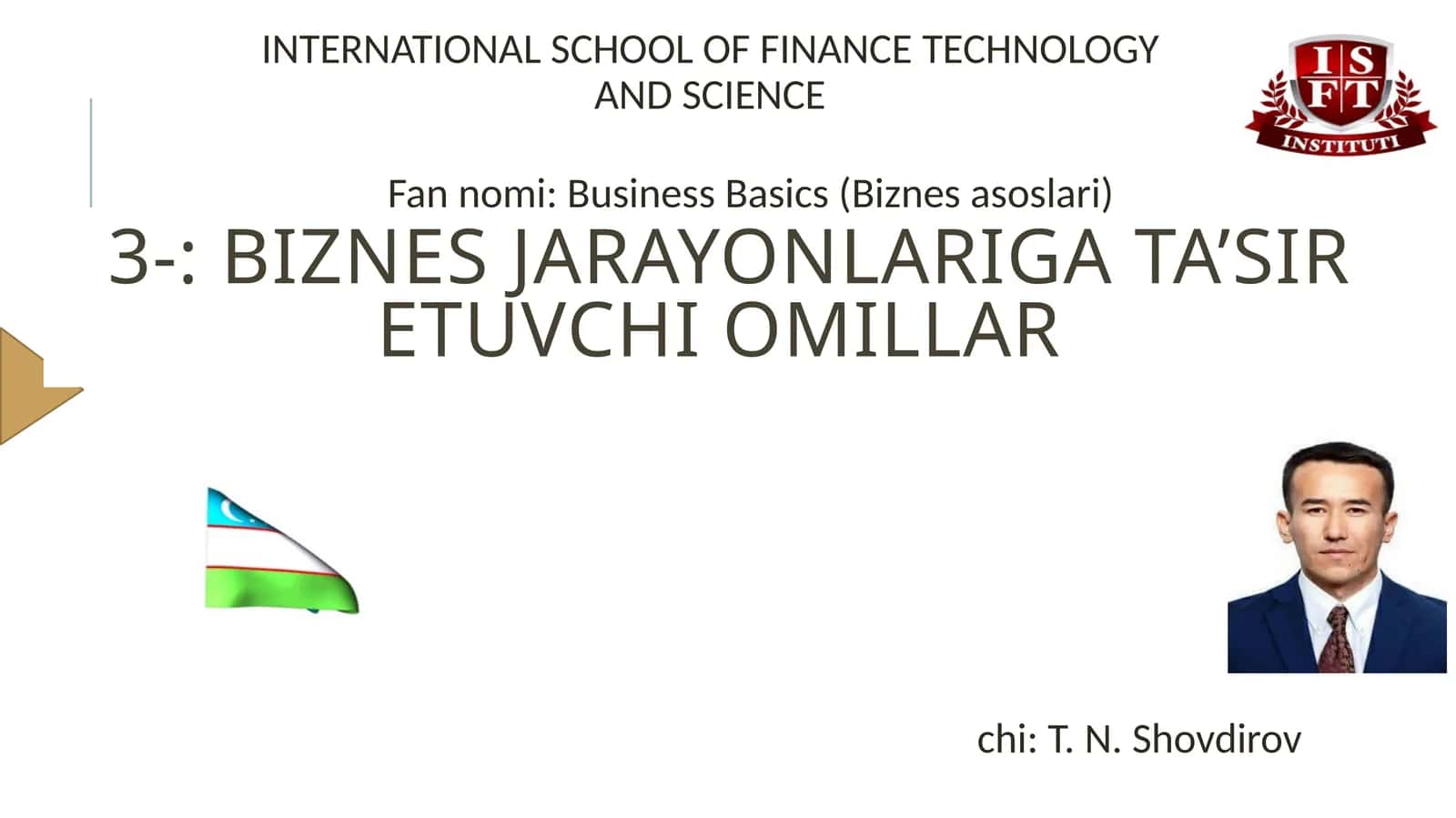 Business Basics (Biznes asoslari)