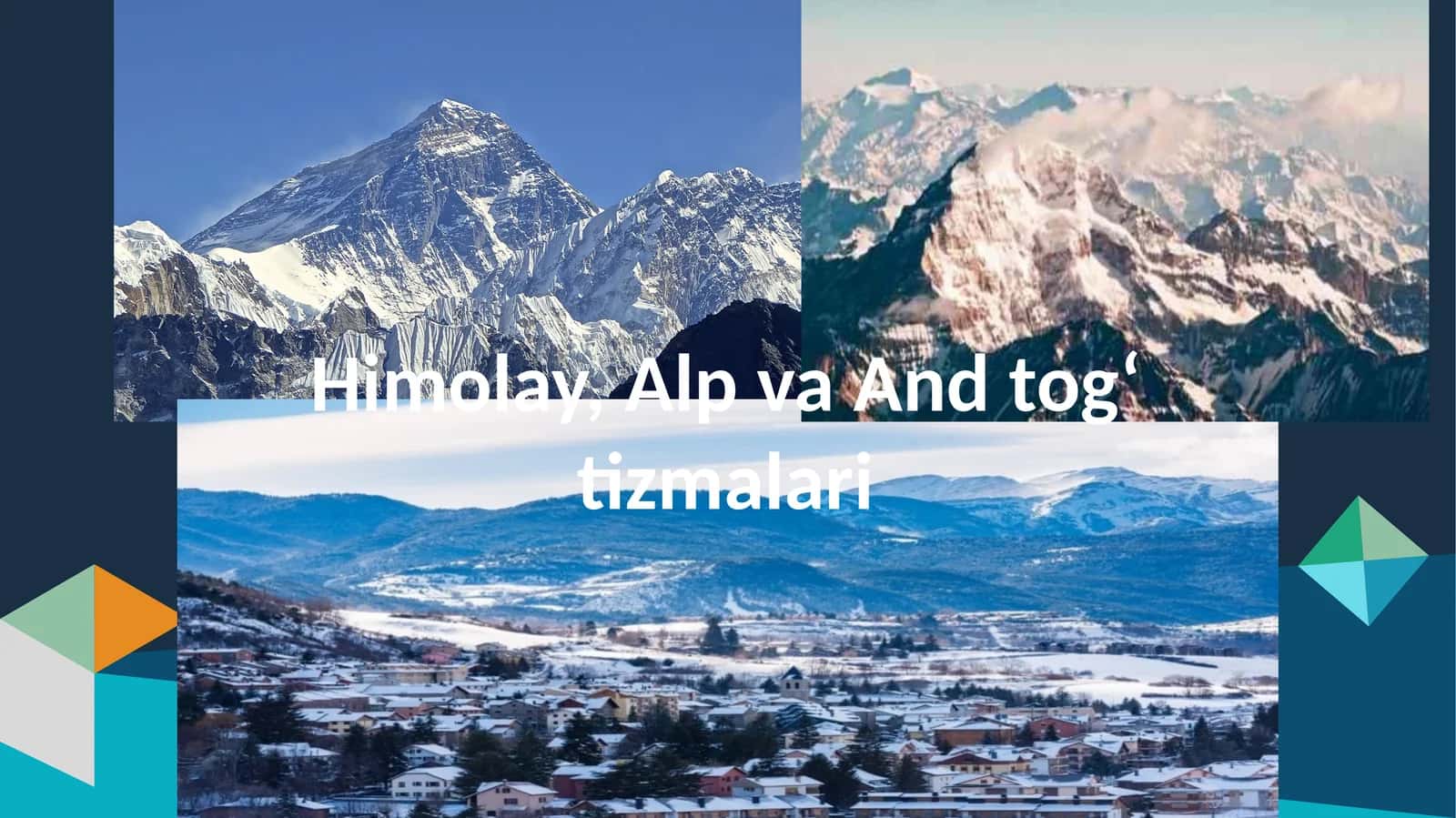 Himolay,AlpvaAndtog‘tizmalari