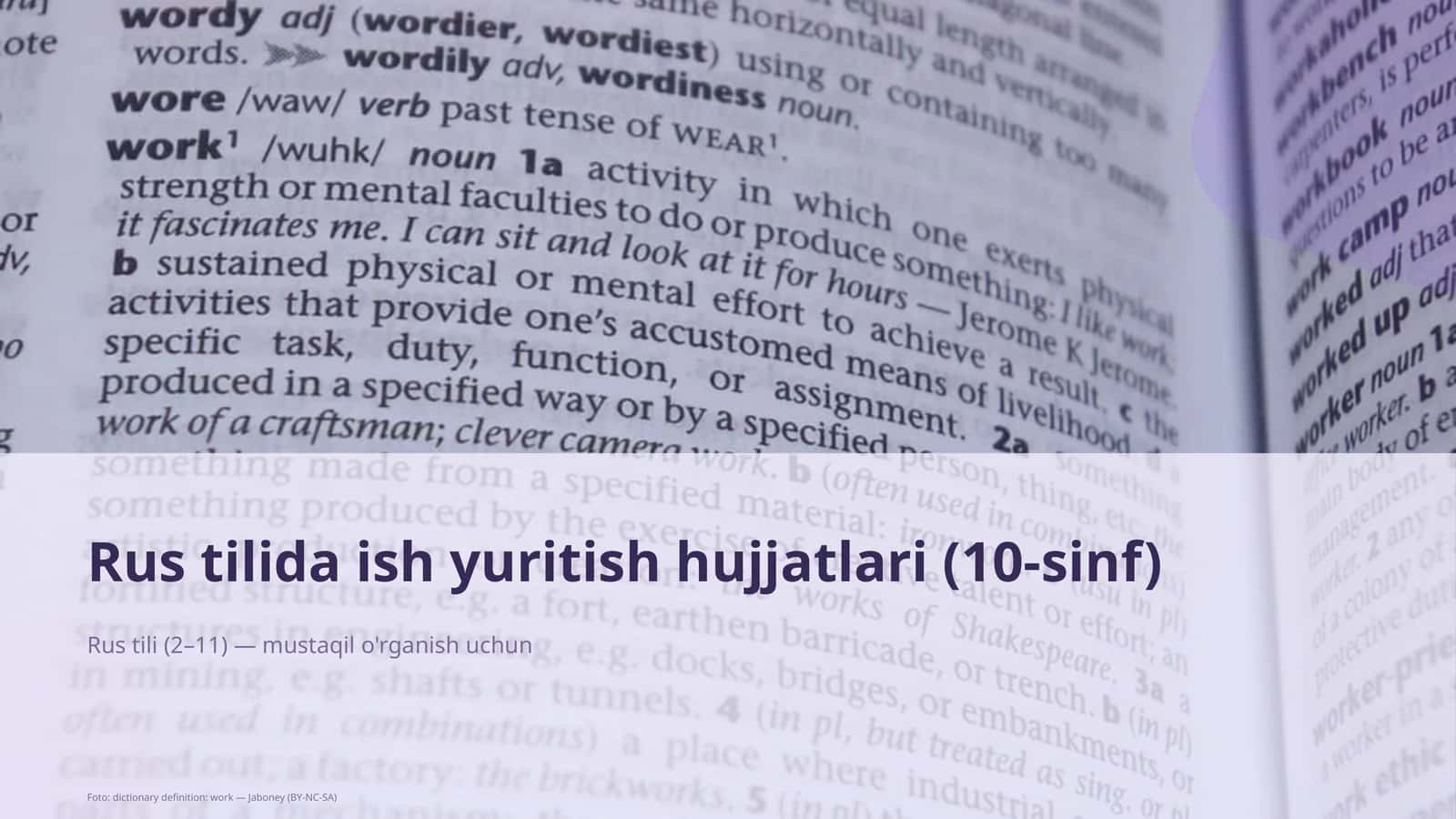 Rus tilida ish yuritish hujjatlari (10-sinf)