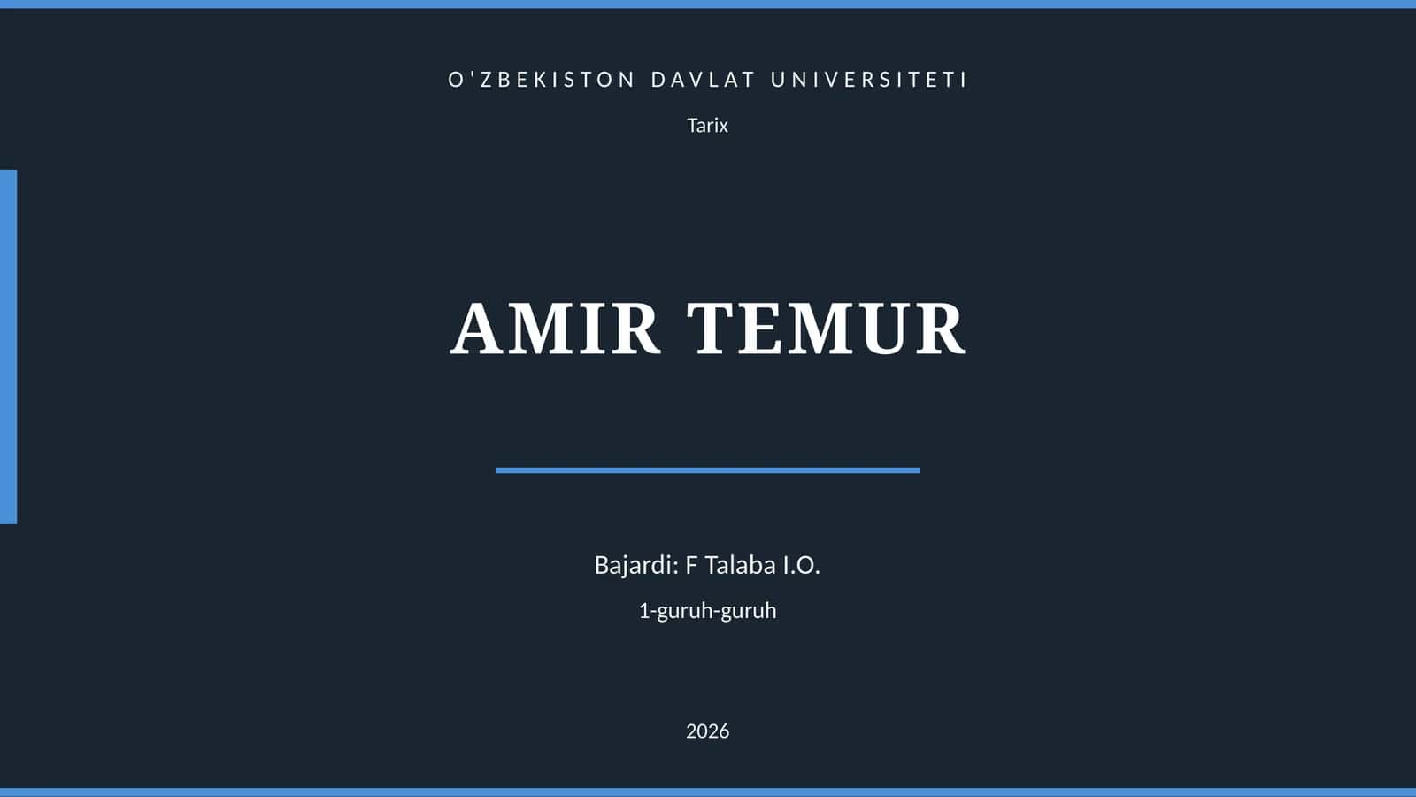 AMIR TEMUR