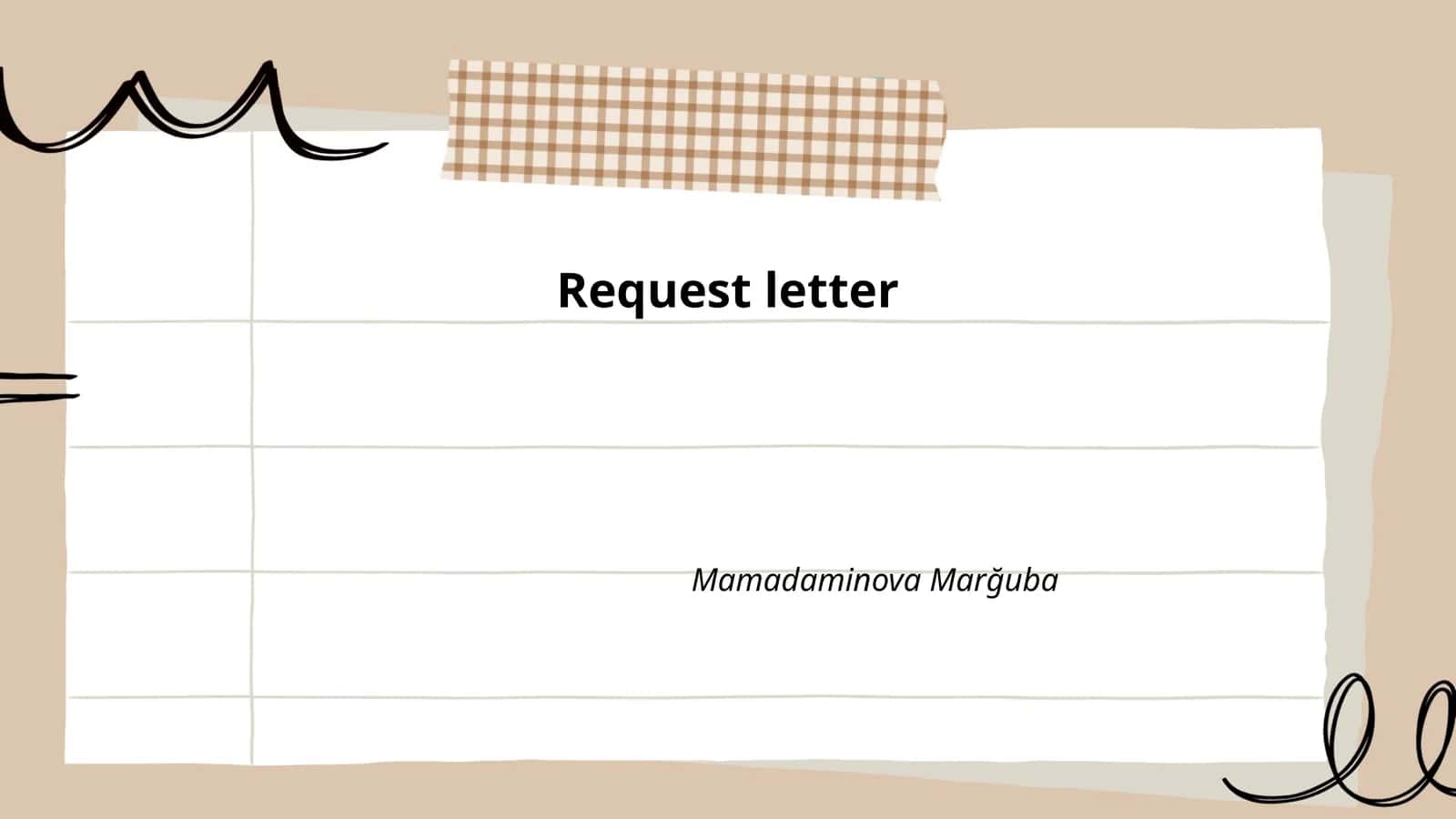 Request Letter
