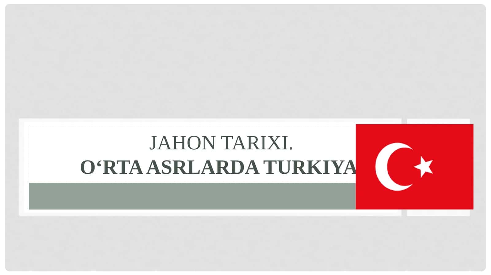 O‘rta asrlarda Turkiya
