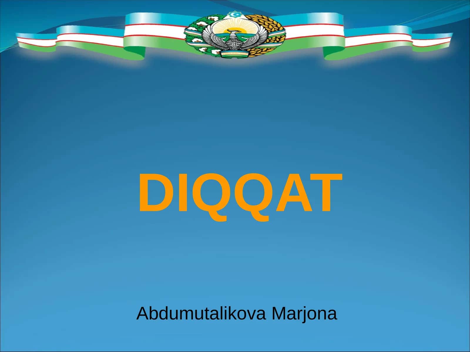 DIQQAT – psiхik faоliyatning yunaltirilishi va shaхs uchun ahamiyatli bo`lgan оb’еkt ustida tuplanishdir