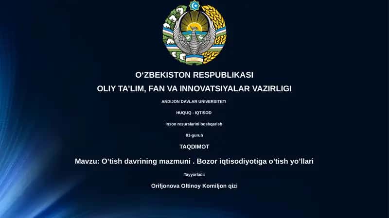 Inson resurslarini boshqarish