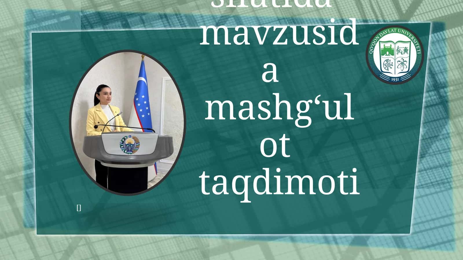 Mashg’ulotlarining o’quv, musiqiy, va ijodiy ishlarining asosiy shakli sifatida