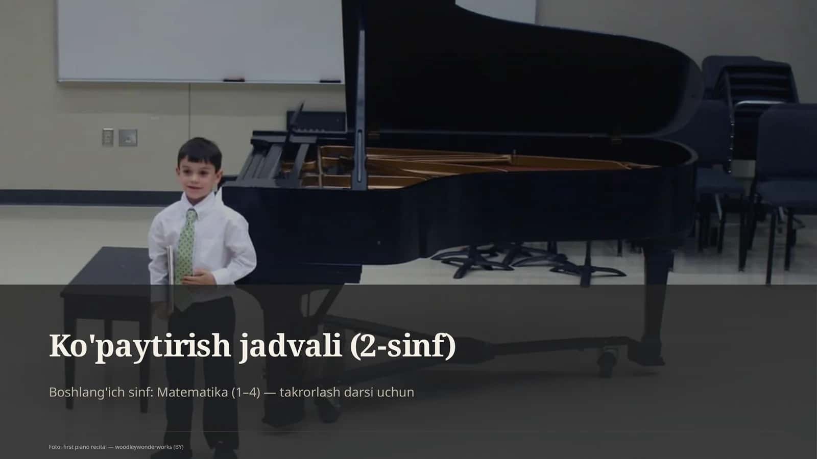 Ko'paytirish jadvali (2-sinf)