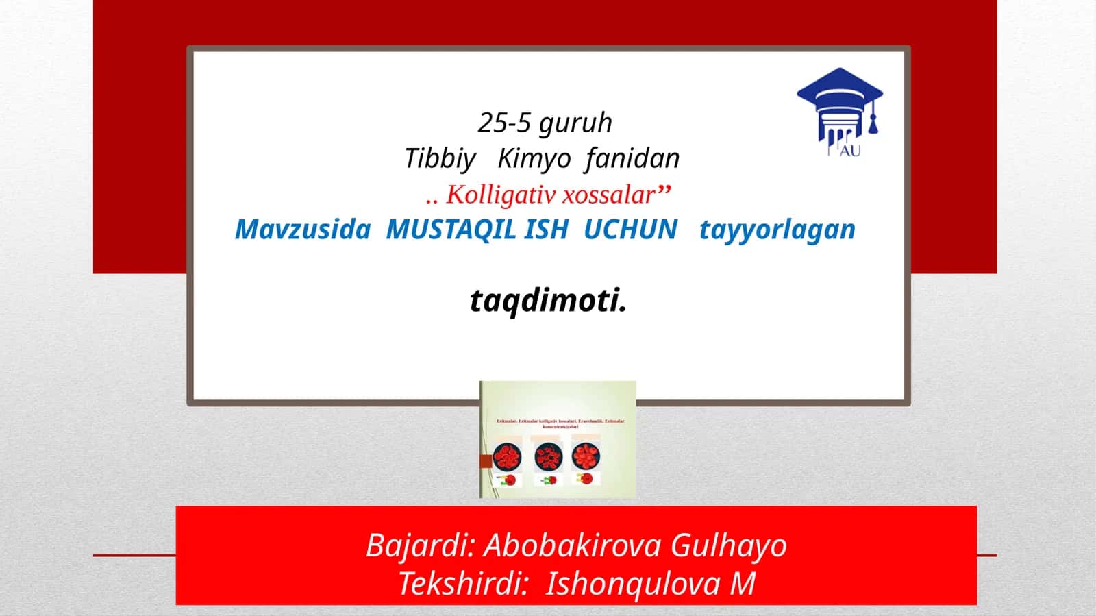 Kolligativ xossalar