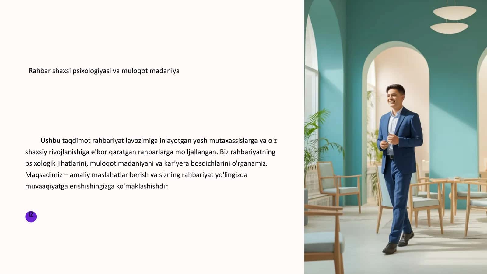 Rahbar shaxsi psixologiyasi va muloqot madaniyati
