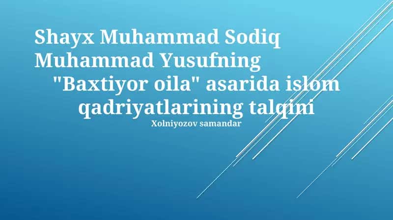 Baxtiyor oila