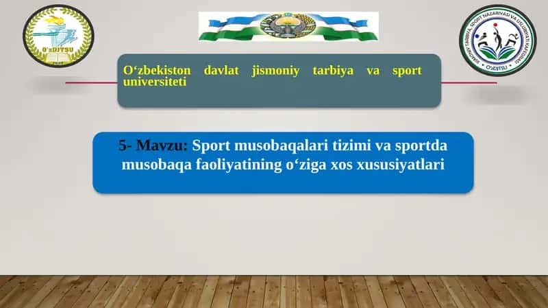 Sport musobaqalari tizimi va sportda musobaqa faoliyatining o‘ziga xos xususiyatlari