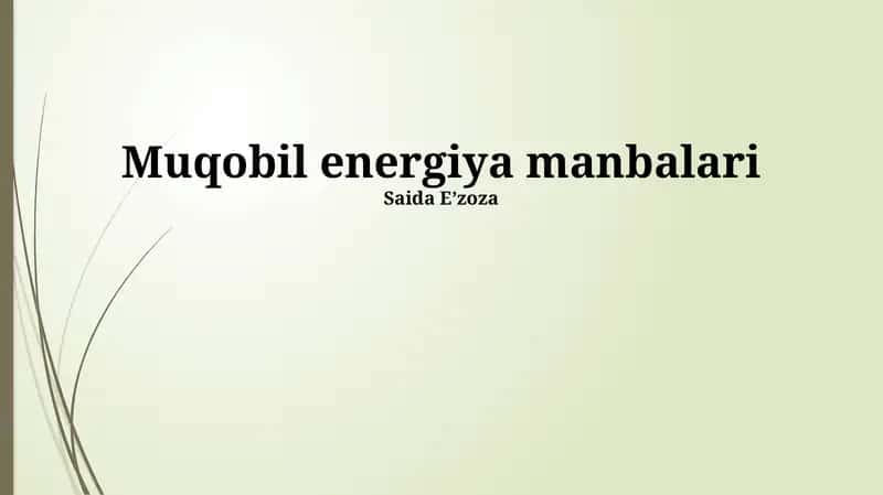 Biomassa Energiyasi