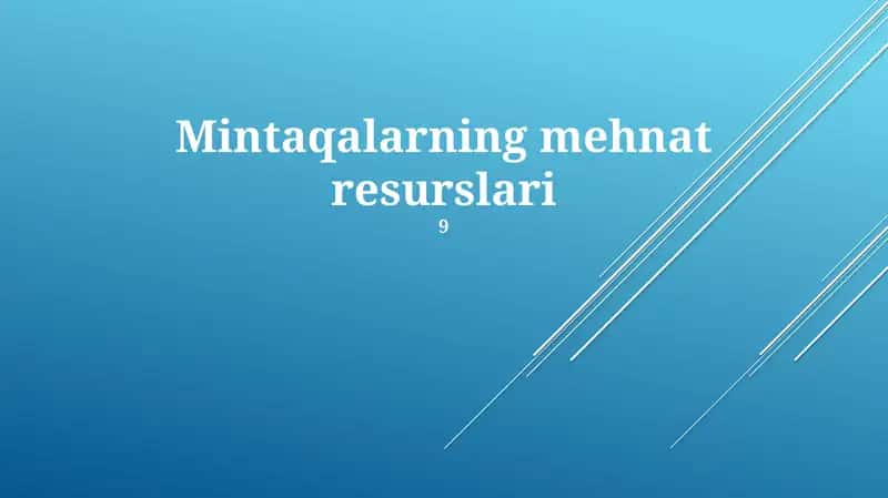 Mehnat munosabatlari va nizolar