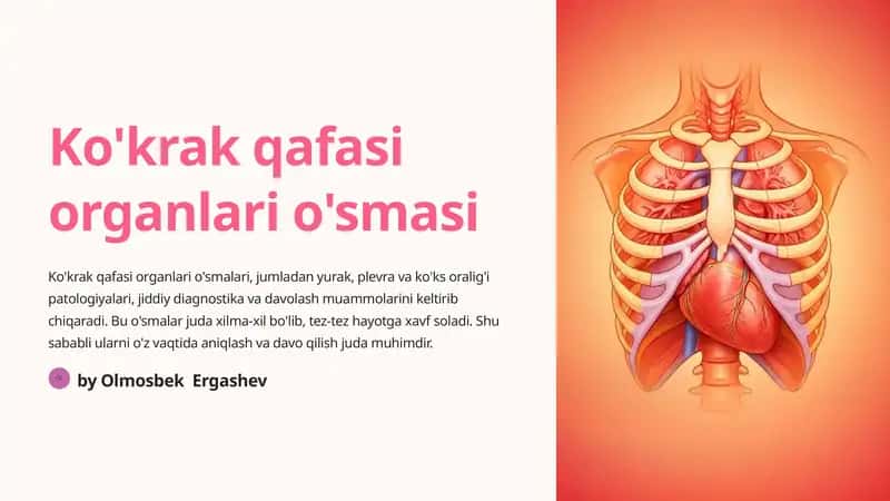 Ko'krak qafasi organlari o'smasi
