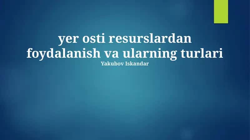 Texnologik resurslar
