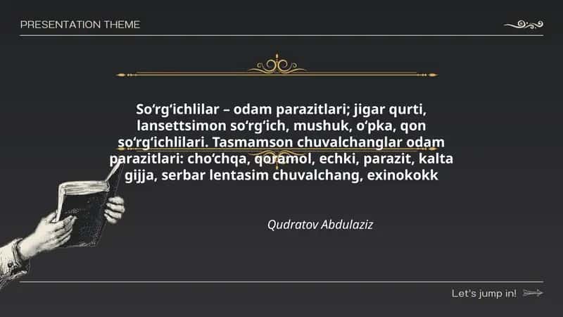 So‘rg‘ichlilar – odam parazitlari