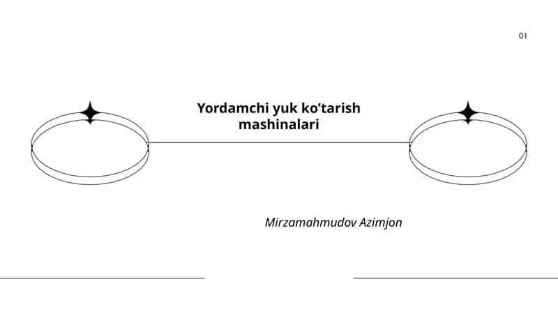 Yordamchi yuk ko'tarish mashinalari
