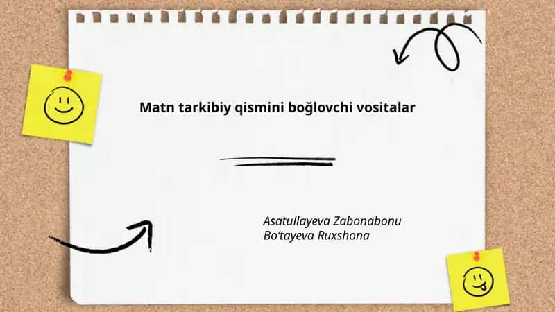 Matn tarkibiy qismini boğlovchi vositalar