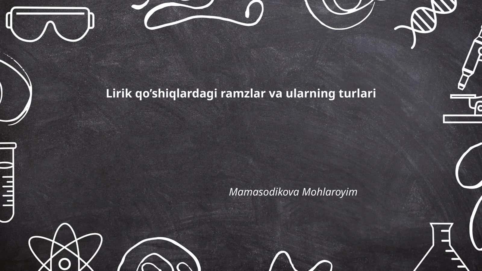 Lirik qo’shiqlardagi ramzlar va ularning turlari