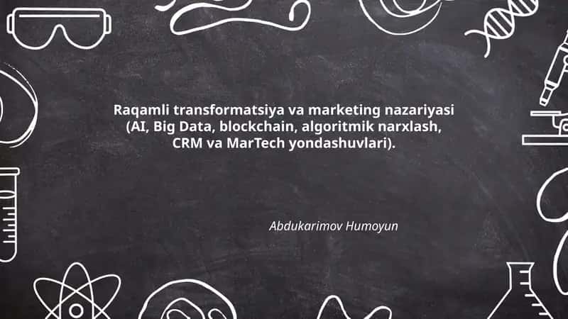 Raqamli transformatsiya va marketing nazariyasi