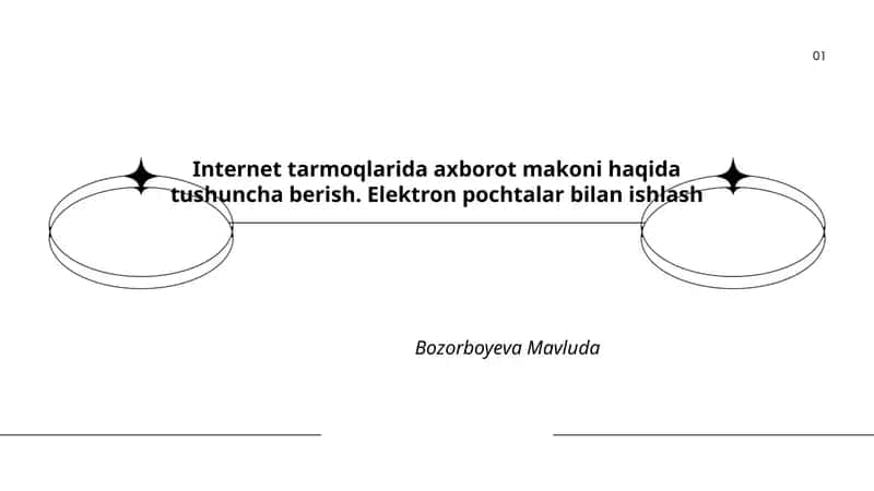 Internet tarmoqlarida axborot makoni haqida tushuncha berish
