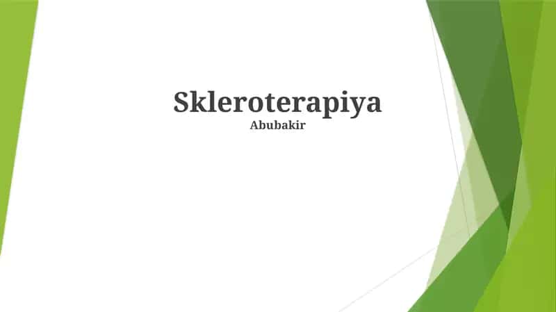 Skleroterapiya