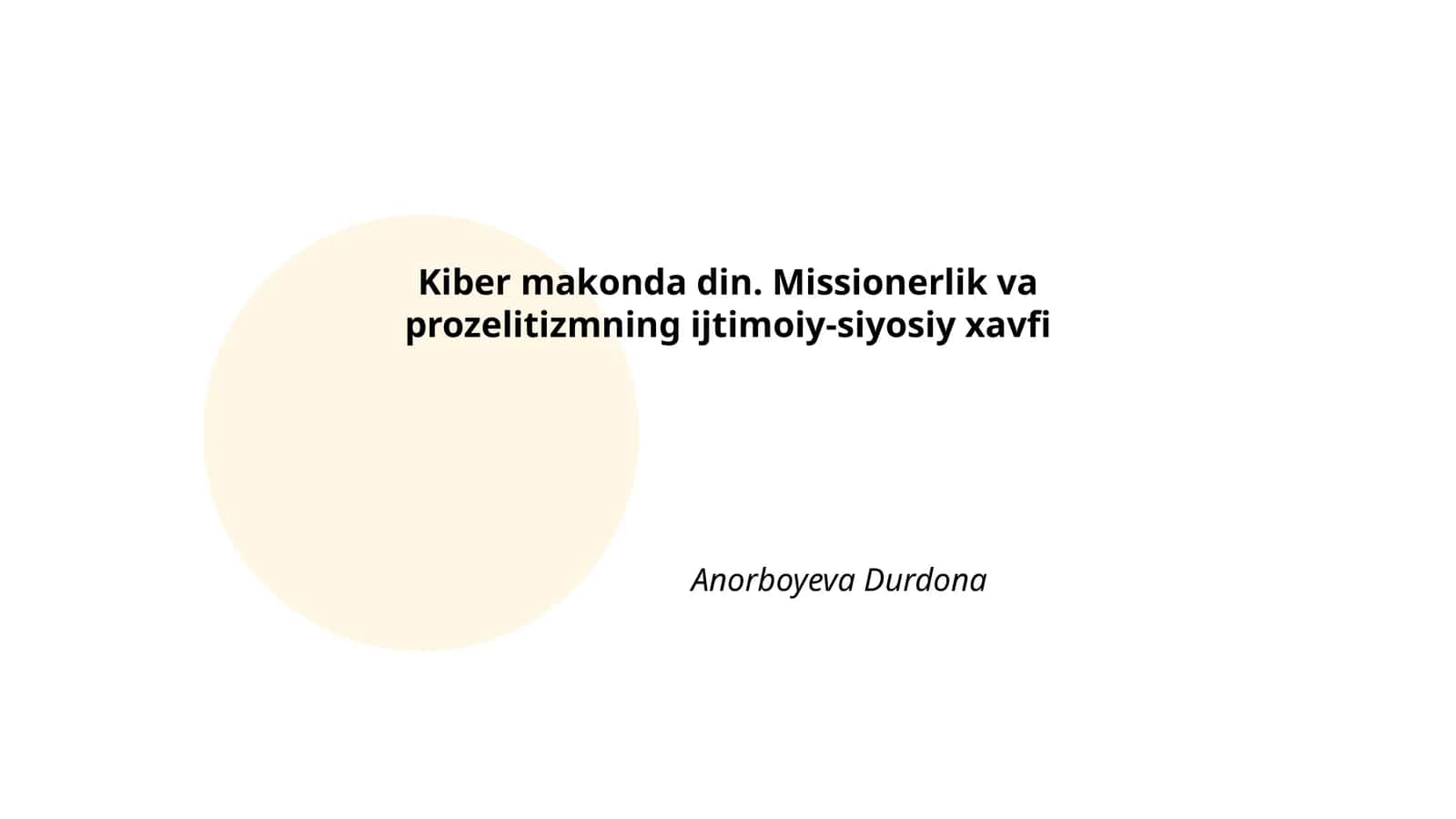 Kiber makonda dinning tarqalishi