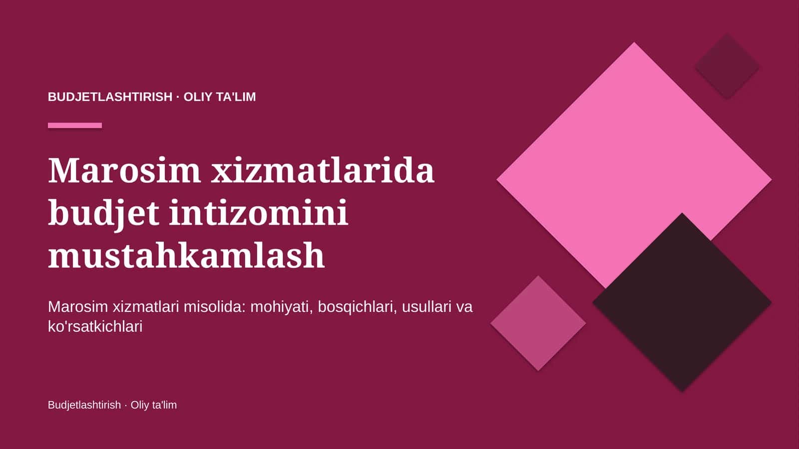 marosim xizmatlarida budjet intizomini mustahkamlash 7695