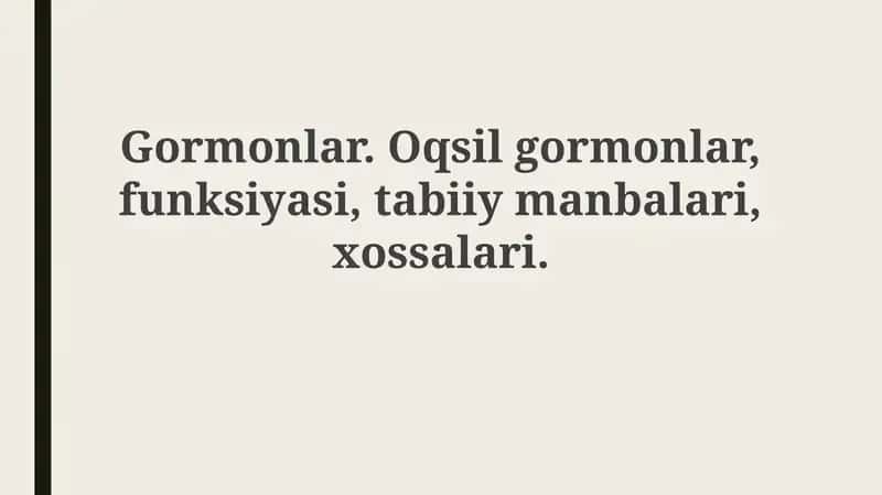 Gormonlar