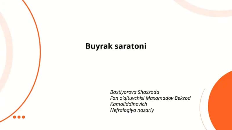 Buyrak saratoni