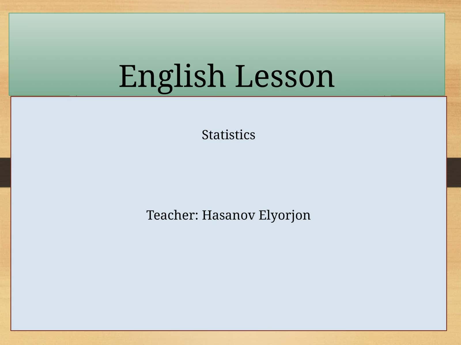 English Lesson