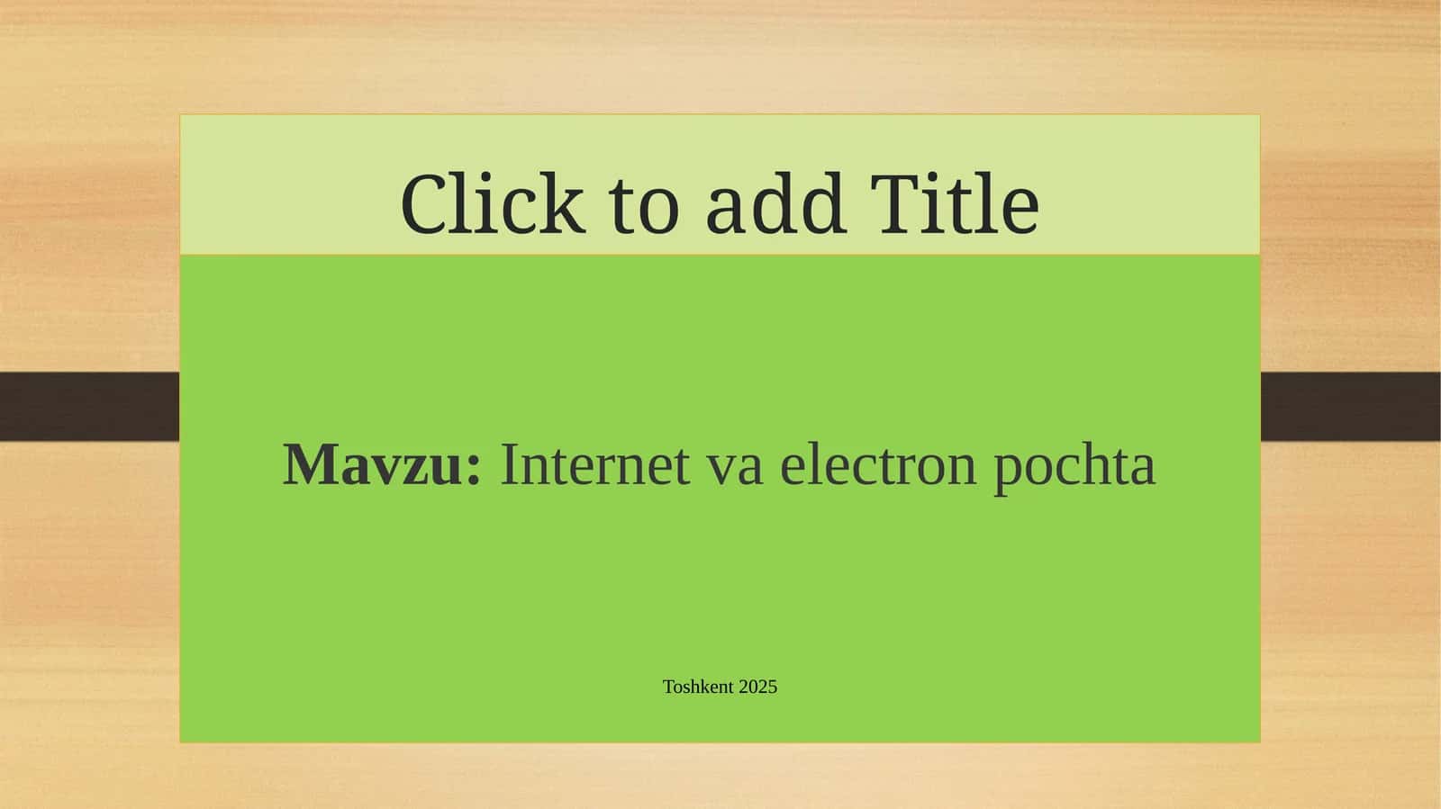Internet va electron pochta