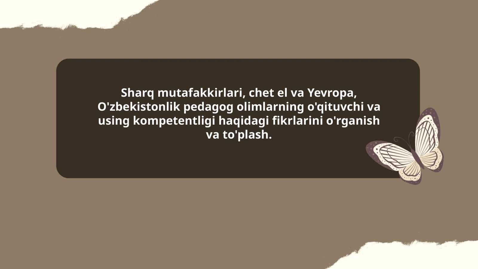 Sharq Mutafakkirlari Haqida O'zbekistonlik Pedagog Olimlarning Fikrlari