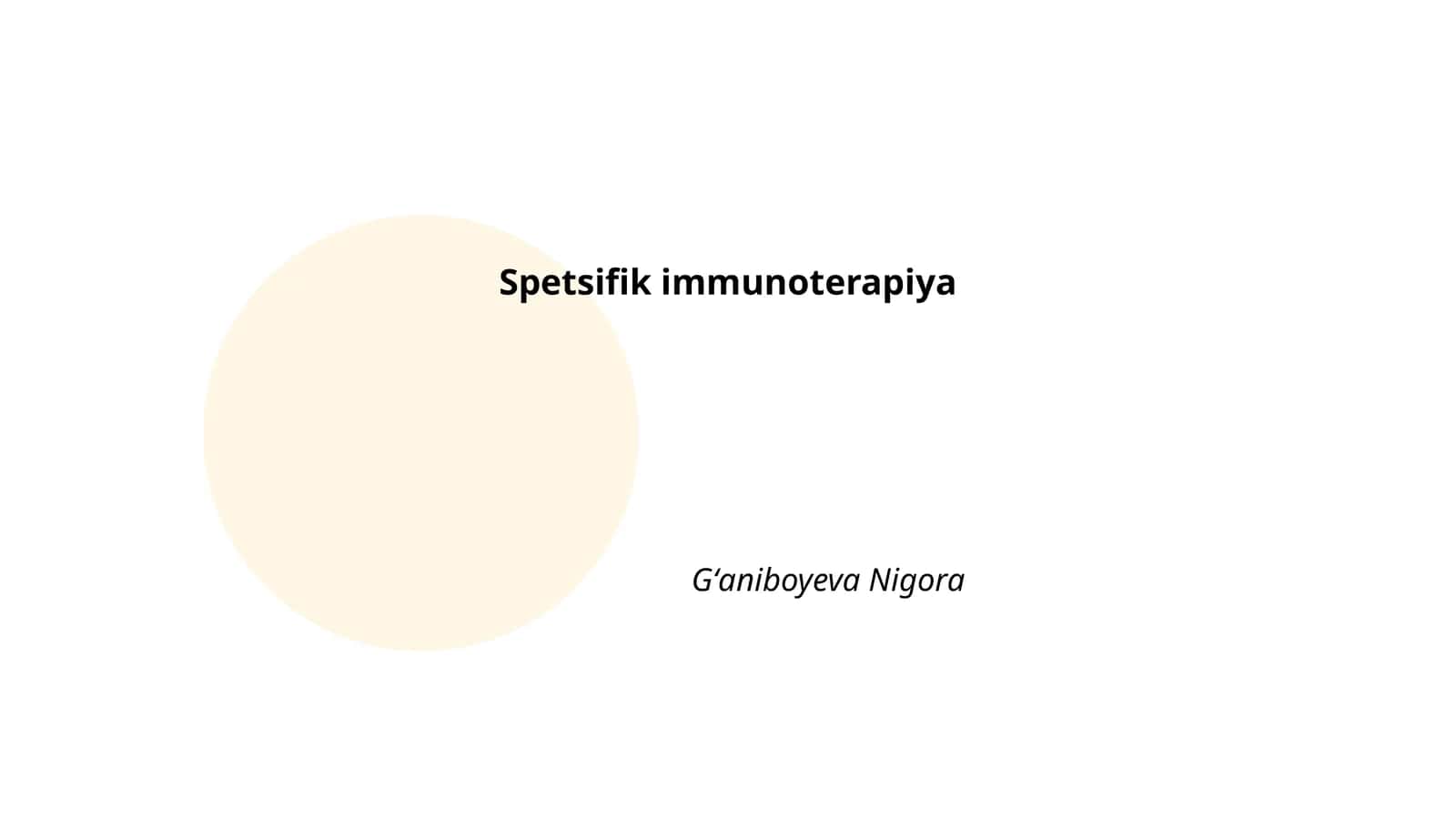 Maxsus immunoterapiya