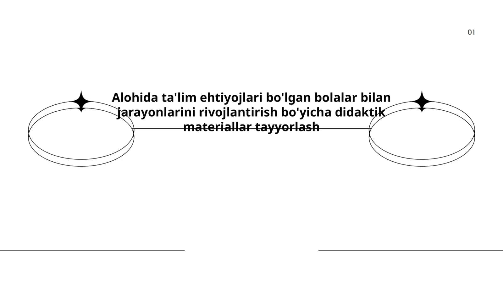 Alohida ta'lim ehtiyojlari bo'lgan bolalar bilan jarayonlarini rivojlantirish bo'yicha didaktik materiallar tayyorlash